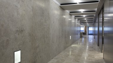 Marble surfaces from The Tile People feature in architecture, ceiling, daylighting, floor, flooring, interior design, lobby, tile, wall, gray