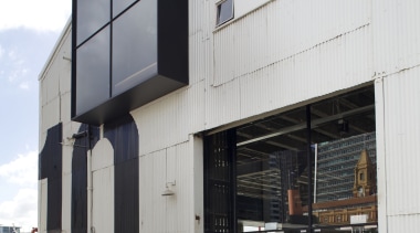 Well framed  high-performance joinery for Shed 10 architecture, building, commercial building, facade, house, real estate, window, white, gray