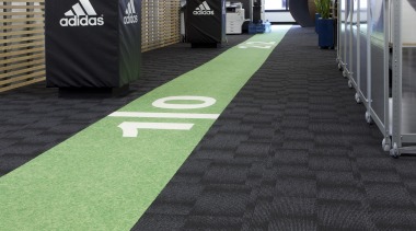 All Black Coverage  custom floor for NZRU carpet, floor, flooring, grass, green, black, gray
