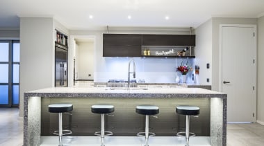 Inside Vision kitchen with Smeg appliance - Inside countertop, cuisine classique, interior design, kitchen, real estate, room, white, gray