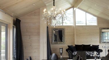 Contemporary Lockwood home in the country - Contemporary architecture, ceiling, dining room, house, interior design, living room, table, gray, brown