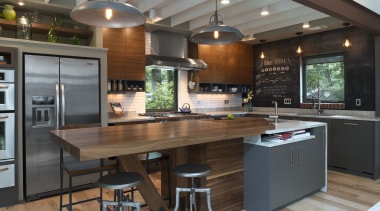 Simple cabinet frames, an efficient use of space cabinetry, countertop, cuisine classique, hardwood, interior design, kitchen, gray, brown