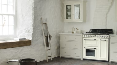 Traditional aesthetics meet modern technology - the 90cm bathroom accessory, cabinetry, countertop, floor, flooring, furniture, home, home appliance, interior design, kitchen, room, tile, wall, window, gray