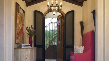 Spanish style interior - Spanish style interior - arch, ceiling, door, estate, home, interior design, lobby, property, real estate, brown, orange