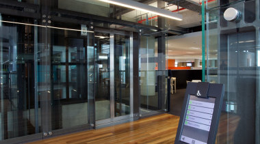 Schindler Lifts NZ supplied and installed three Schindler floor, flooring, black, gray