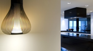 Apartment interior by Ellivo Architects - Apartment interior ceiling, daylighting, floor, flooring, interior design, lamp, light, light fixture, lighting, lighting accessory, product design, gray, brown