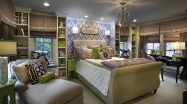 This childrens bedroom provides plenty of places to ceiling, estate, furniture, home, interior design, living room, real estate, room, brown, gray