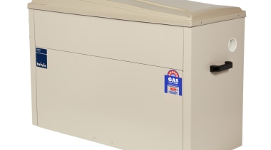 The Brivis 6-Star gas ducted heater offers a product, product design, white