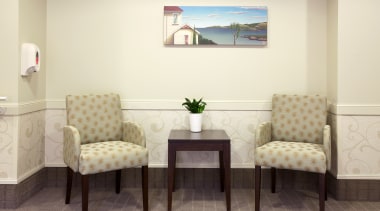 Living area - Living area - chair | chair, floor, furniture, home, interior design, living room, product design, room, suite, table, waiting room, wall, white