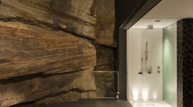 HIA bathroom design of the year - HIA architecture, ceiling, home, house, interior design, lighting, wall, wood, brown