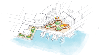 Jasmax produced several different ideas for the redesign area, design, diagram, illustration, line, plan, product design, urban design, white