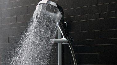 The new Aurajet showerhead offers improved spray coverage black, black and white, monochrome, monochrome photography, plumbing fixture, water, black, gray