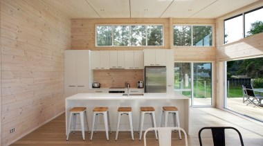 The owners of this new Lockwood holiday home architecture, floor, home, house, interior design, kitchen, real estate, table, window, gray