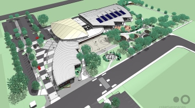 Earcon Acoustics has consulted on major facilities for area, bird's eye view, neighbourhood, plan, residential area, urban design, green