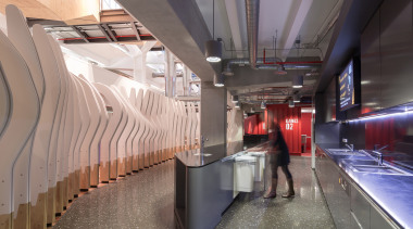 Hideaway Bins proved the ideal recycling solution for architecture, interior design, metro station, public transport, gray