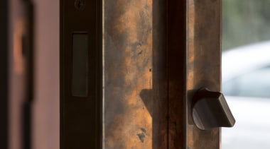 Locked-in charm  this lock mechanism forms part metal, brown