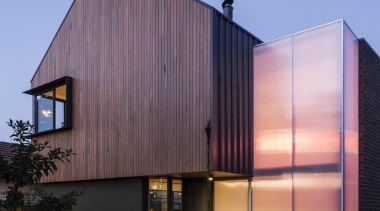 Taylor Reynolds won Best Multi-Residential Design  up architecture, building, facade, home, house, real estate, residential area, siding, sky, teal