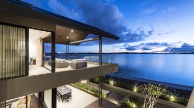 This house is all about providing different functional apartment, architecture, condominium, estate, home, house, penthouse apartment, property, real estate, resort, sky, swimming pool, villa, blue