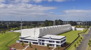 Highbrooks brand new Big Chill Supersite. - Highbrooks aerial photography, bird's eye view, real estate, sky, structure, gray