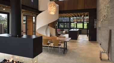 A grand central space in this home by flooring, furniture, interior design, staircase, vaughn McQuarrie, 