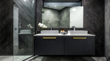 The angles through the master ensuite created drama 