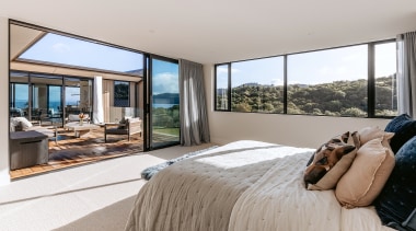 Looking from the master bedroom across the upstairs 