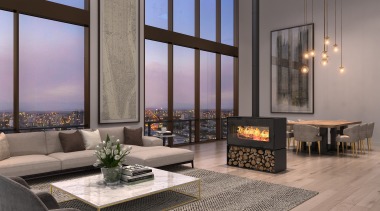 The Taurus Double Sided Fireplace – freestanding fires 