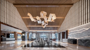 A large scale contemporary copper metal sculpture is 