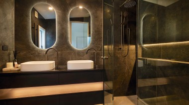 Concealed lighting adds to the mood of the 