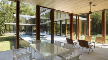 Looking back at the grand home from the 