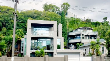 Shore Road Remuera - architecture | building | architecture, building, home, house, neighbourhood, property, real estate, residential area, tree, white