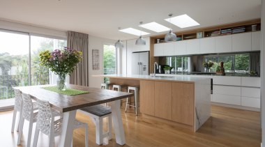 The floor plan consists of an open plan countertop, cuisine classique, floor, house, interior design, kitchen, real estate, gray