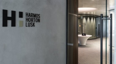 A touch of class 1 - architecture | architecture, building, design, door, floor, flooring, font, interior design, material property, restroom, room, text, tile, wall, gray