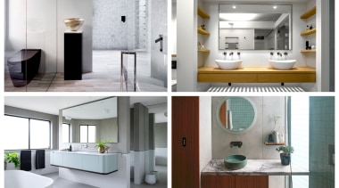 2019 TIDA Australia Bathroom winners - 2019 TIDA architecture, bathroom, bathroom accessory, bathroom cabinet, building, ceiling, door, floor, flooring, furniture, home, house, interior design, material property, plumbing fixture, product, property, room, tile, white, gray
