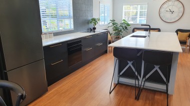 Bamboo kitchen and living room floor. - Consider 