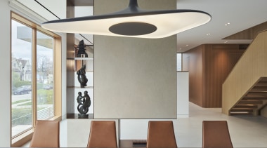 In a home replete with artworks, the dining 