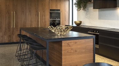 American walnut veneer meets hard-wearing Meltica surfaces (and 