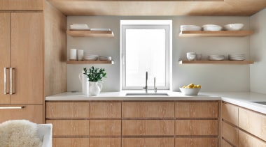 A kitchen window ensures plenty of natural light 