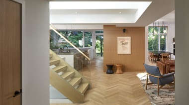 The interior of the house was originally subdivided 