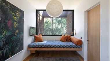 The "Perch", with a custom Eucalyptus built-in daybed 