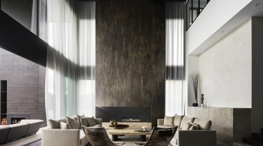 Wow! With the living space's double height glory 