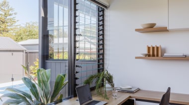 Home office with a view. - A conduit 