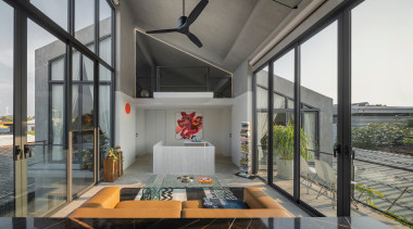 There are gardens on both sides of the 