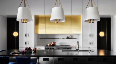 The pantry and service kitchen are accessible from 