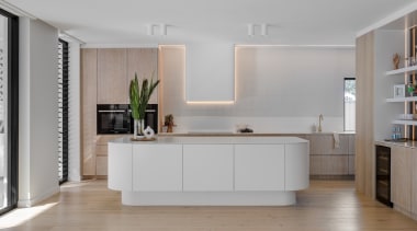 The kitchen front on. - From the desert 