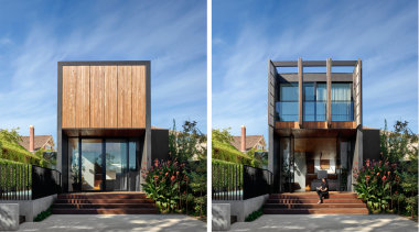 The upstairs master suite in the rear addition 