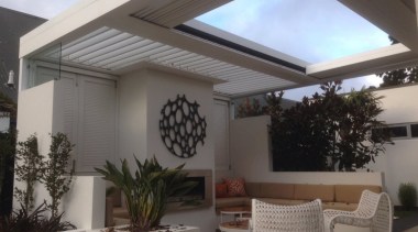 Concertina Retractable Louvre Roof - ceiling | daylighting ceiling, daylighting, house, interior design, property, real estate, roof, shade, window, gray, black