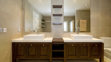 Bathroom Vanities - bathroom | bathroom cabinet | bathroom, bathroom cabinet, cabinetry, countertop, cuisine classique, interior design, kitchen, room, sink, brown, gray