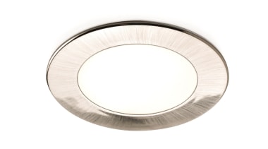 DOMUS LINE Atom 24Vdc Spotlight in Satin Nickel silver, white