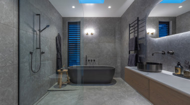 The shutters on the window create privacy and 